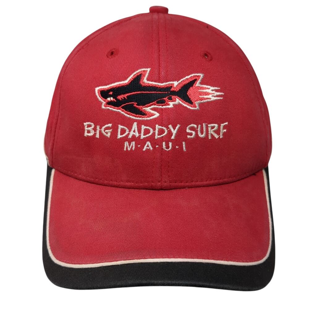 Big Daddy Surf Maui Baseball Cap Red XL Embroidered 6 Panel UniFit By Fahrenheit